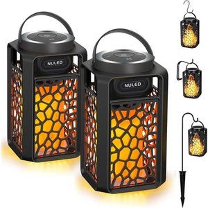 Outdoor Bluetooth 5.1 Speakers LED Flame Speakers 10W TWS Tiki Torch Lantern